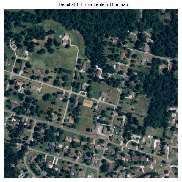 Massac, Kentucky aerial imagery detail