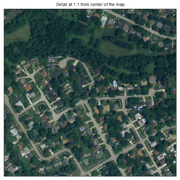 Meadowbrook Farm, Kentucky aerial imagery detail