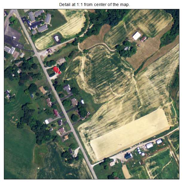 Milton, Kentucky aerial imagery detail