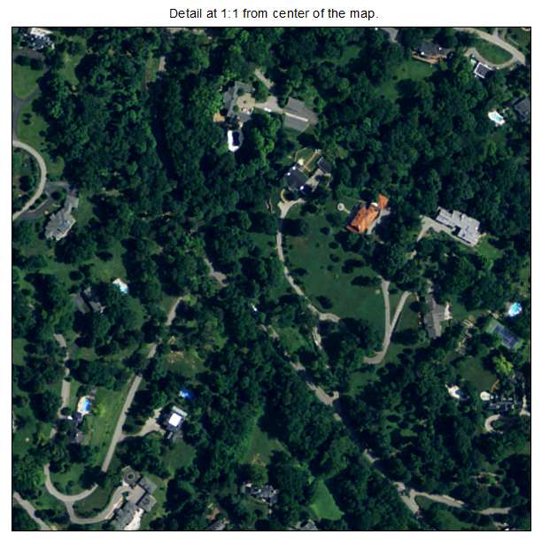 Mockingbird Valley, Kentucky aerial imagery detail