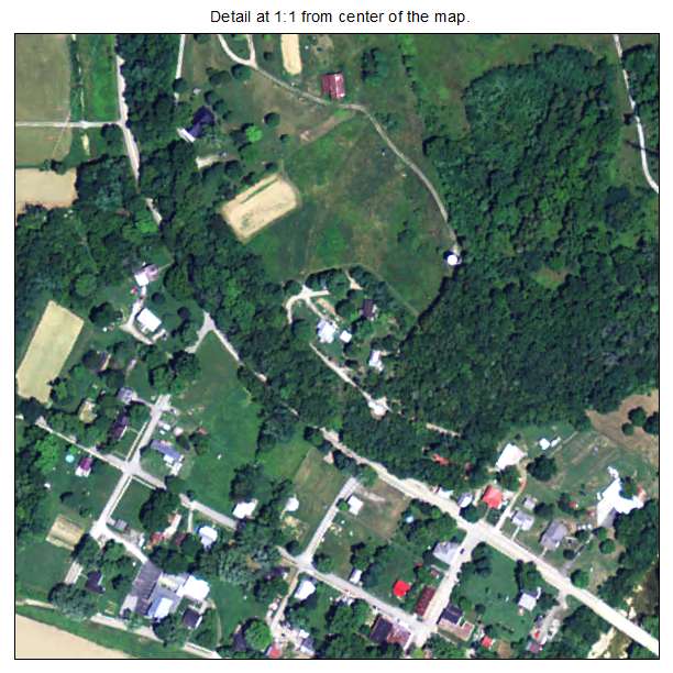 Monterey, Kentucky aerial imagery detail