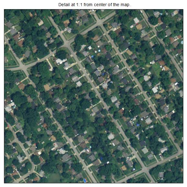 Moorland, Kentucky aerial imagery detail