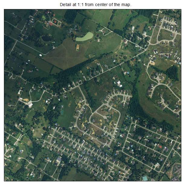 Mount Washington, Kentucky aerial imagery detail