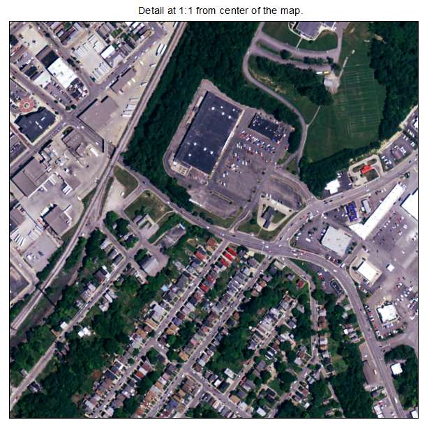 Newport, Kentucky aerial imagery detail