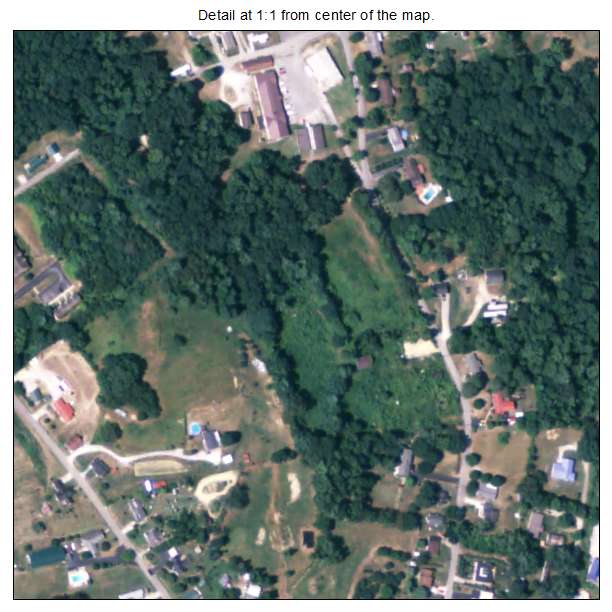 North Corbin, Kentucky aerial imagery detail