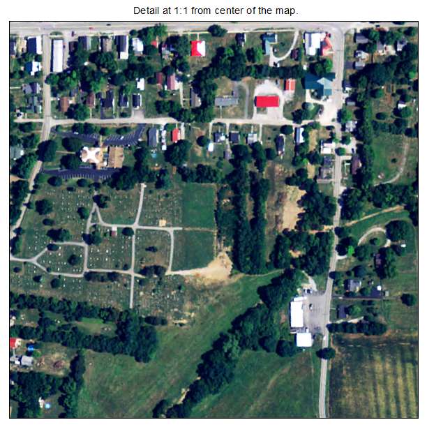 North Middletown, Kentucky aerial imagery detail