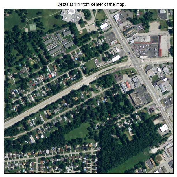 Okolona, Kentucky aerial imagery detail