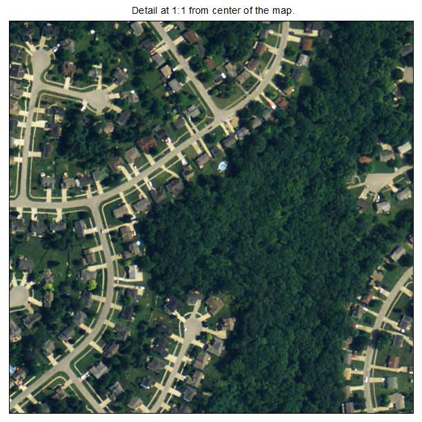 Orchard Grass Hills, Kentucky aerial imagery detail