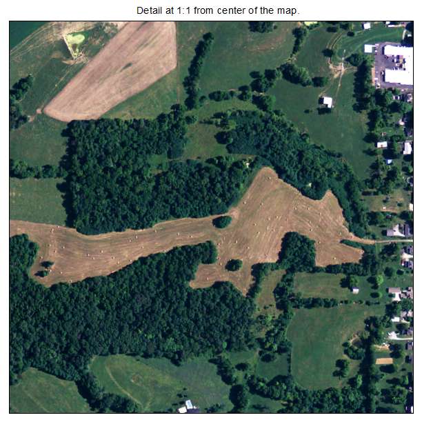 Owenton, Kentucky aerial imagery detail