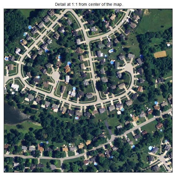 Park Lake, Kentucky aerial imagery detail
