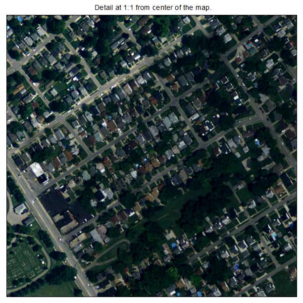 Parkway Village, Kentucky aerial imagery detail