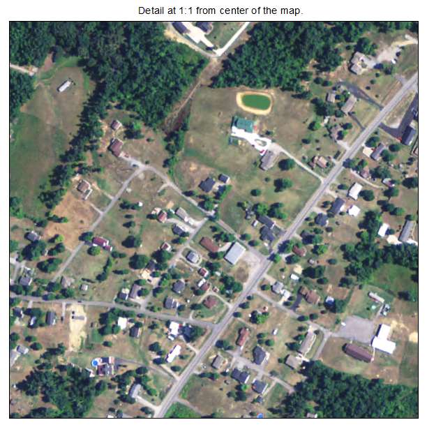Powderly, Kentucky aerial imagery detail