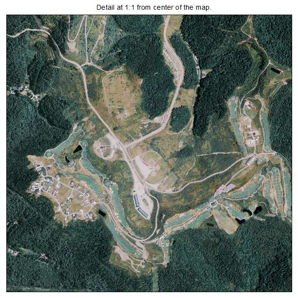 Prestonsburg, Kentucky aerial imagery detail