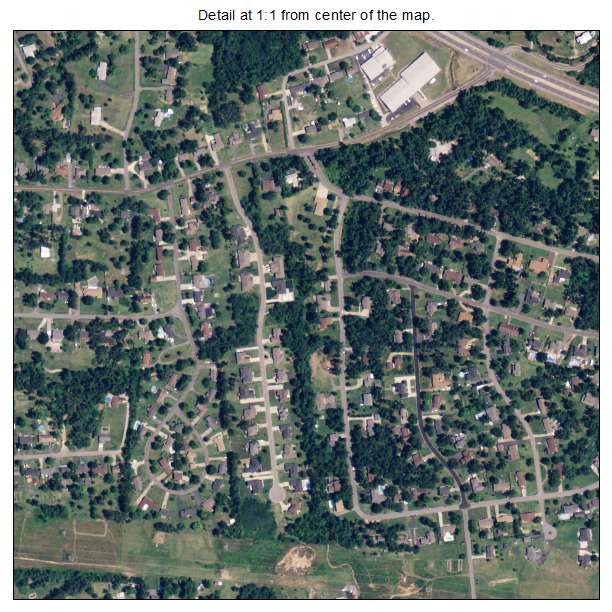 Reidland, Kentucky aerial imagery detail