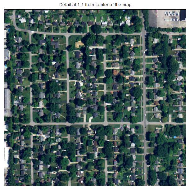 Richlawn, Kentucky aerial imagery detail