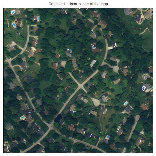 River Bluff, Kentucky aerial imagery detail