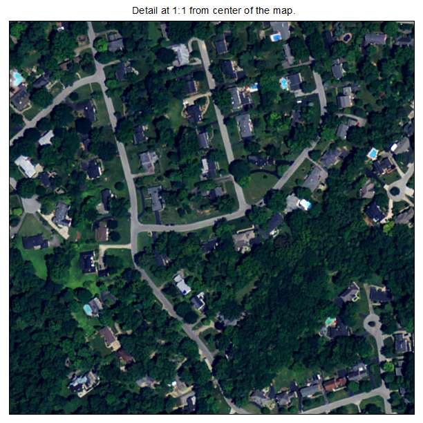 Riverwood, Kentucky aerial imagery detail