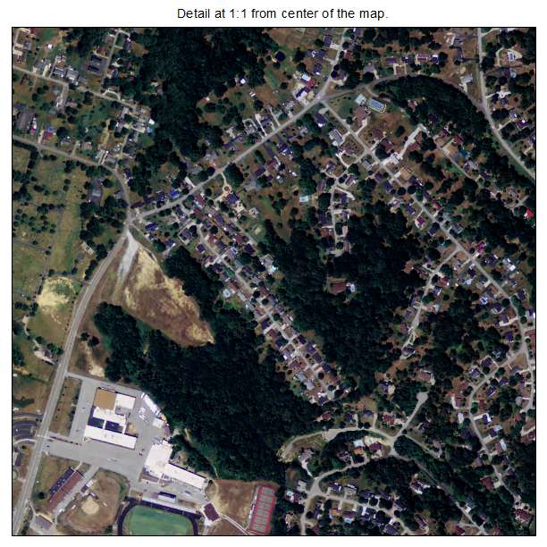 Russell, Kentucky aerial imagery detail