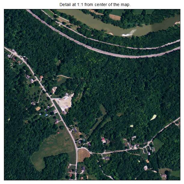 Ryland Heights, Kentucky aerial imagery detail