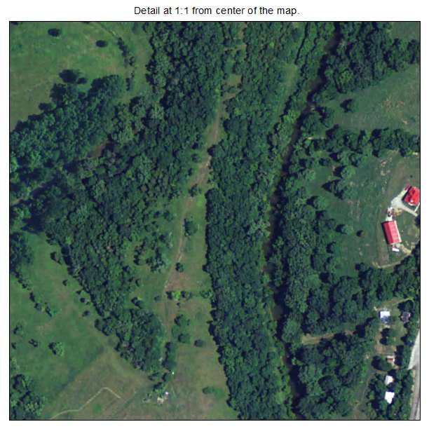 Sadieville, Kentucky aerial imagery detail