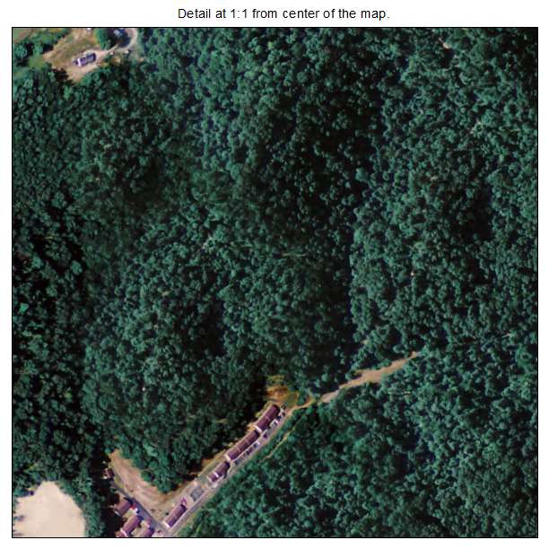 Salyersville, Kentucky aerial imagery detail