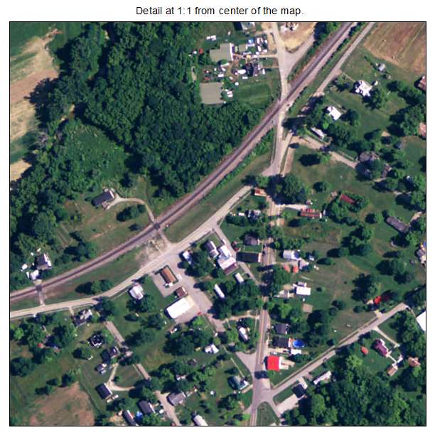 Sanders, Kentucky aerial imagery detail