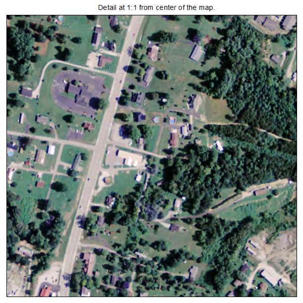 Sandy Hook, Kentucky aerial imagery detail
