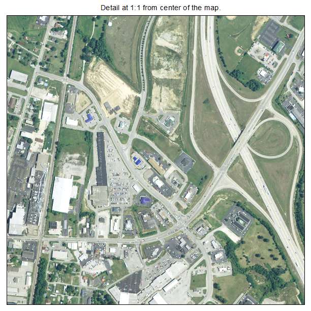 Shepherdsville, Kentucky aerial imagery detail