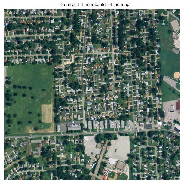 Shively, Kentucky aerial imagery detail