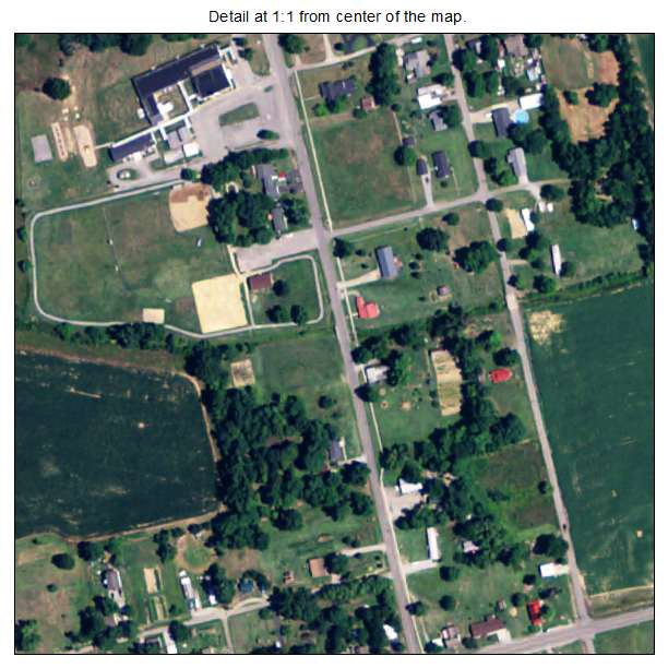 Slaughters, Kentucky aerial imagery detail