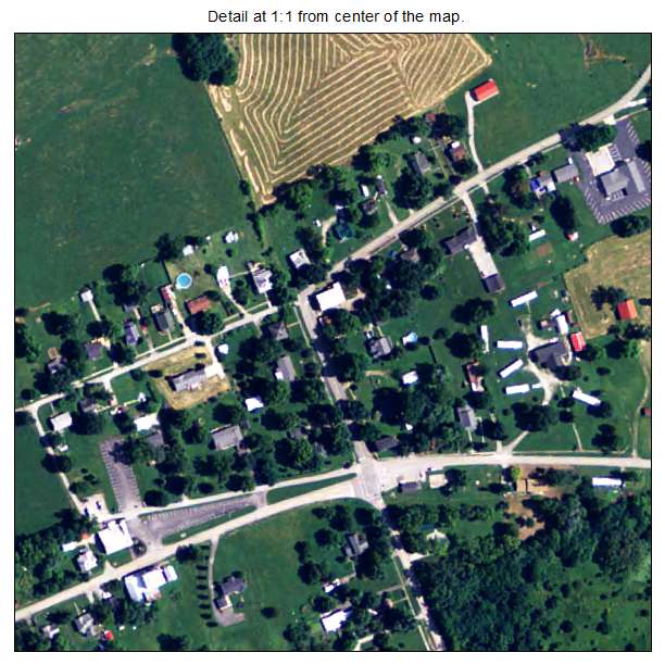 Smithfield, Kentucky aerial imagery detail