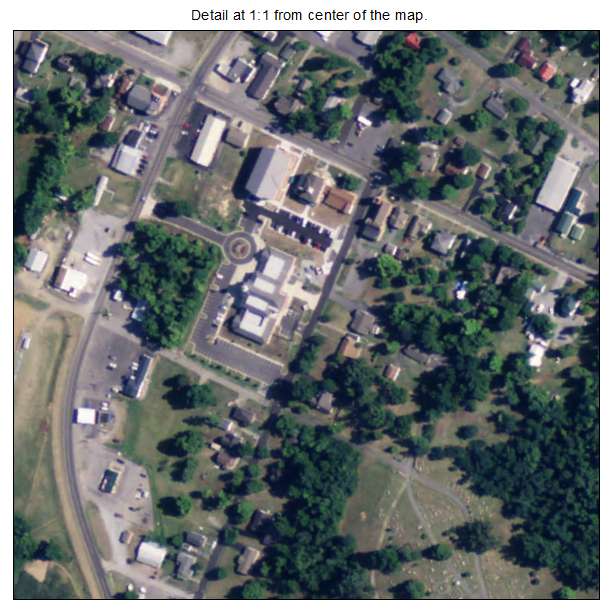 Smithland, Kentucky aerial imagery detail