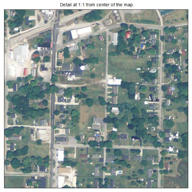 Smiths Grove, Kentucky aerial imagery detail