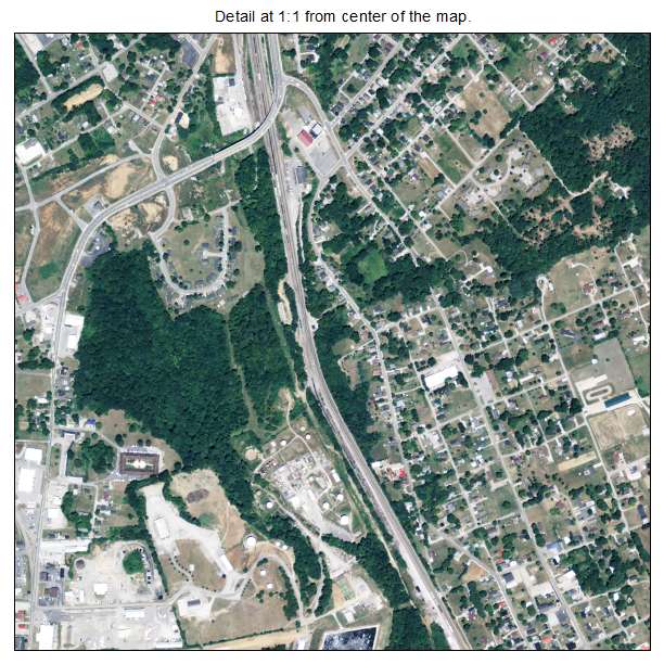 Somerset, Kentucky aerial imagery detail