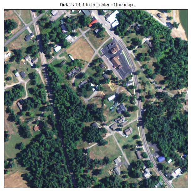 South Carrollton, Kentucky aerial imagery detail