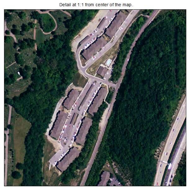 Southgate, Kentucky aerial imagery detail