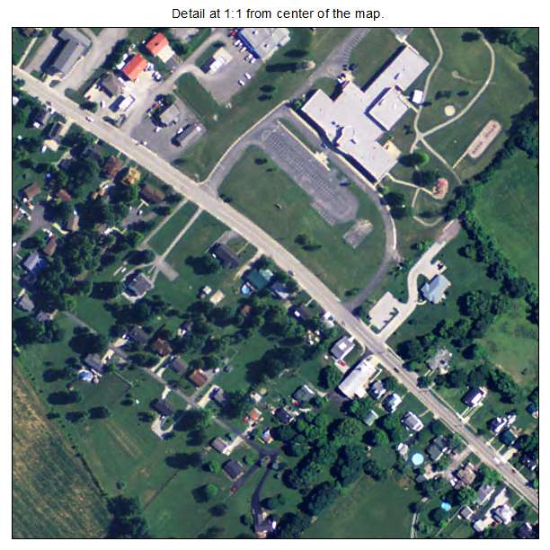 Stamping Ground, Kentucky aerial imagery detail