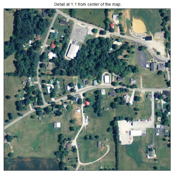 Upton, Kentucky aerial imagery detail