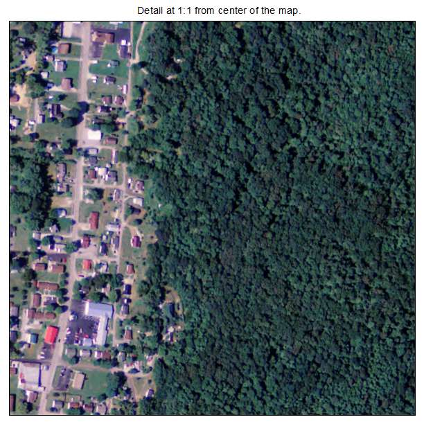 Vanceburg, Kentucky aerial imagery detail
