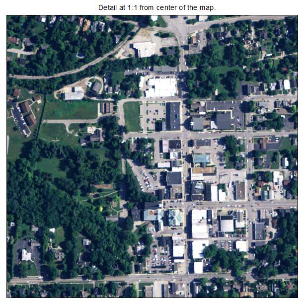Versailles, Kentucky aerial imagery detail