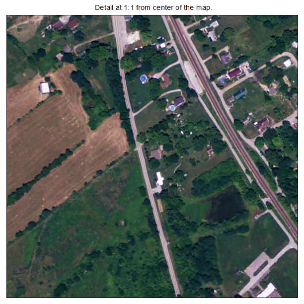 Visalia, Kentucky aerial imagery detail
