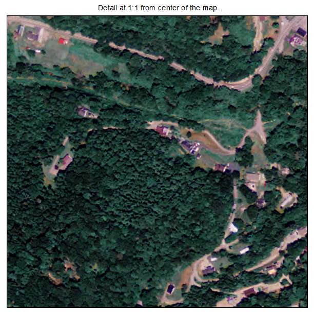 Warfield, Kentucky aerial imagery detail