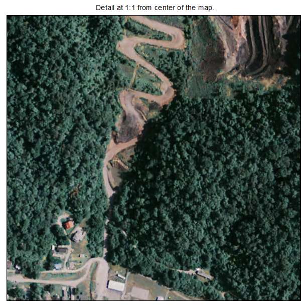 Wayland, Kentucky aerial imagery detail