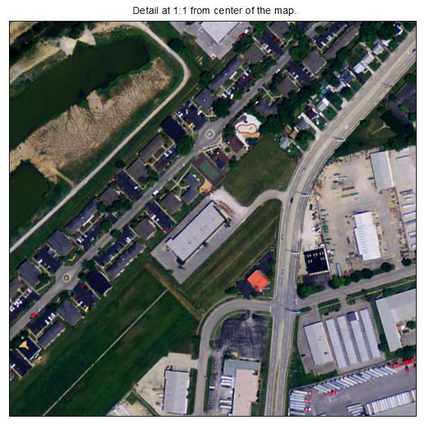 West Buechel, Kentucky aerial imagery detail