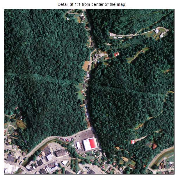 Whitesburg, Kentucky aerial imagery detail
