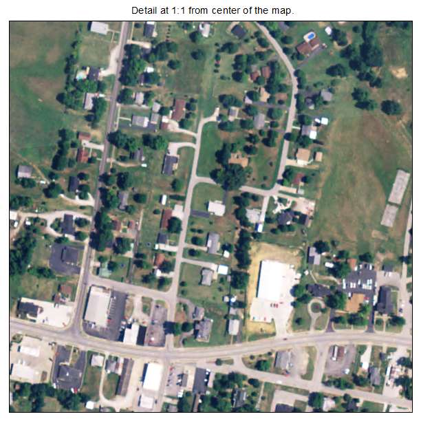 Whitesville, Kentucky aerial imagery detail