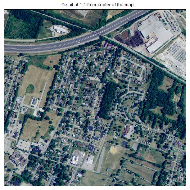 Winchester, Kentucky aerial imagery detail