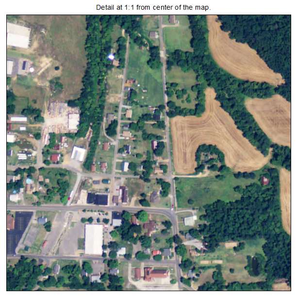 Wingo, Kentucky aerial imagery detail