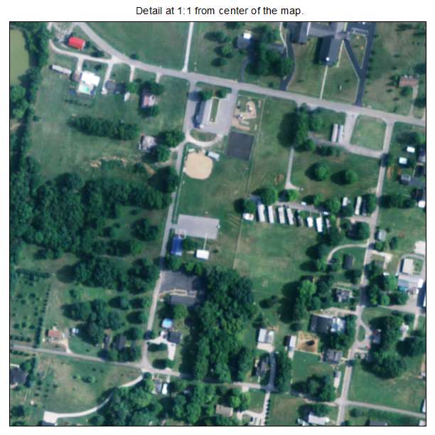 Woodburn, Kentucky aerial imagery detail