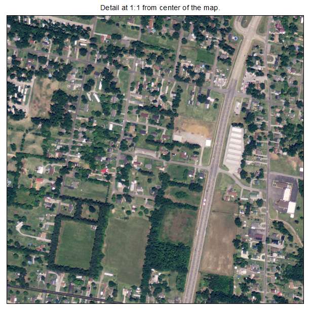 Woodlawn Oakdale, Kentucky aerial imagery detail